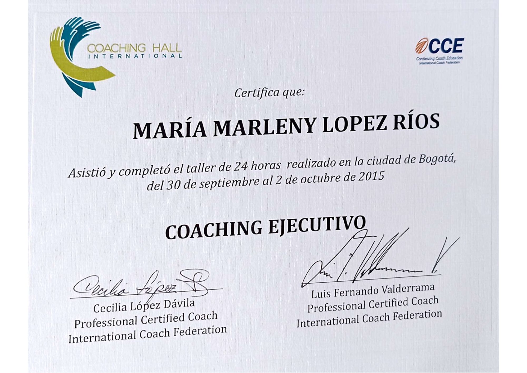 Certificación en Coaching Ejecutivo