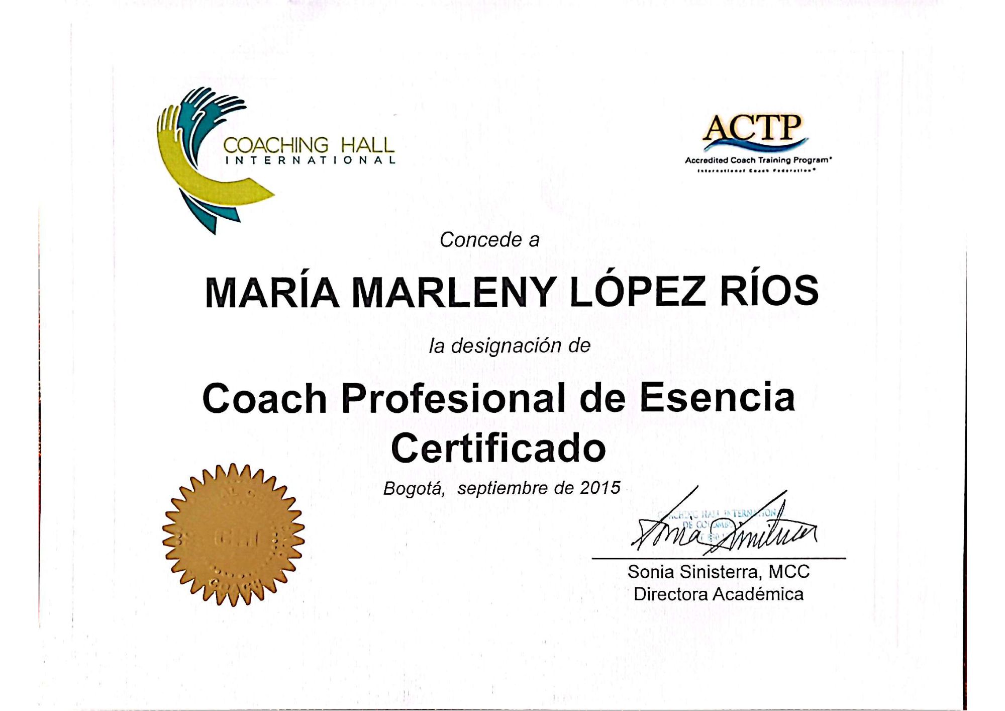 Certificación Coach Profesional de Esencia