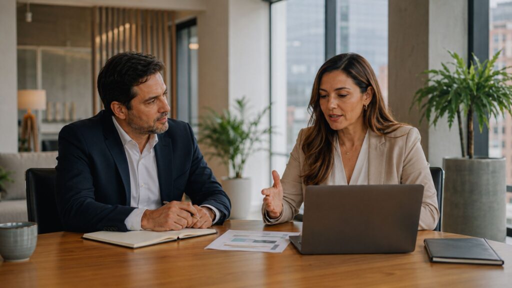 Líder revisando avances sin caer en micromanagement
